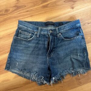 Lucky Brand Women's Distressed Blue Jean Shorts